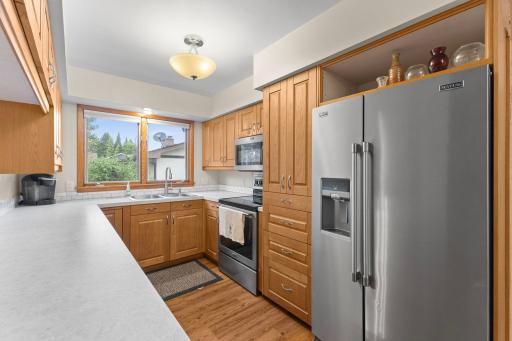 Kitchen with stainless appliances