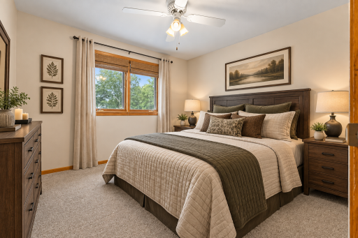 Main floor bedroom - AI enhanced