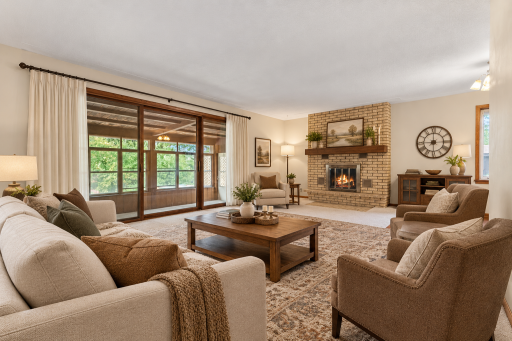 Main floor living room - AI enhanced