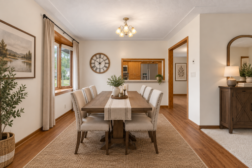 Formal dining room - AI enhanced