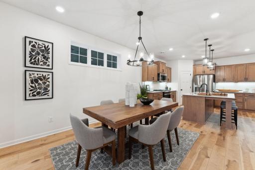 Informal Dining - staged model - showing for representational purposes of floorplan only, Finishes/options will be different.