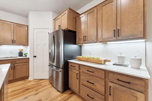 Kitchen - staged model - showing for representational purposes of floorplan only, Finishes/options will be different.