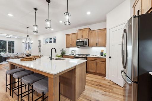 Photo for 1282 Beaumont Boulevard, Jordan, MN 55352 - listing #7124158 Kitchen - staged model - showing for representational purposes of floorplan only, Finishes/options will be different.
