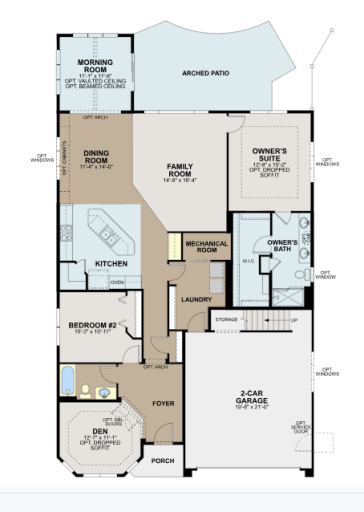 Cedarwood - floorplan, approximate
