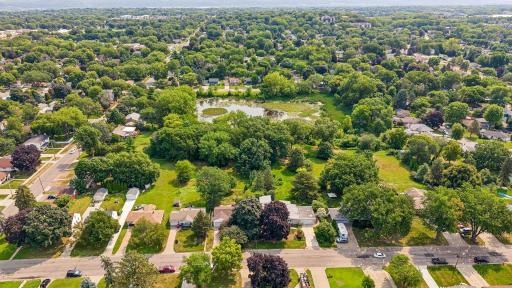 Mud Lake Park behind house offers nature trail, open space for games and gatherings, birding and winter activities!