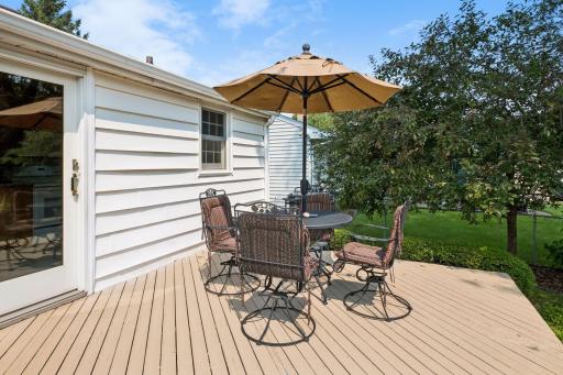 Wood deck with plenty of room for entertaining!