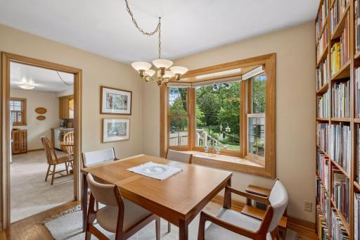 Third bedroom with bay window and beautiful views currently used as a formal dining room.
