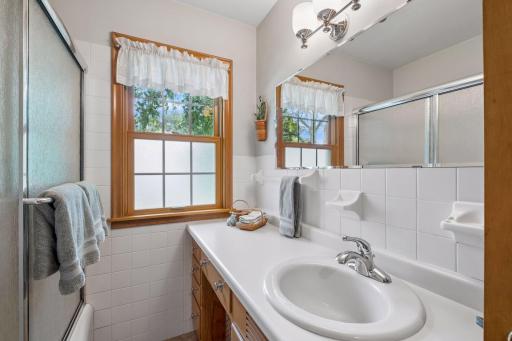 Main level full bathroom.