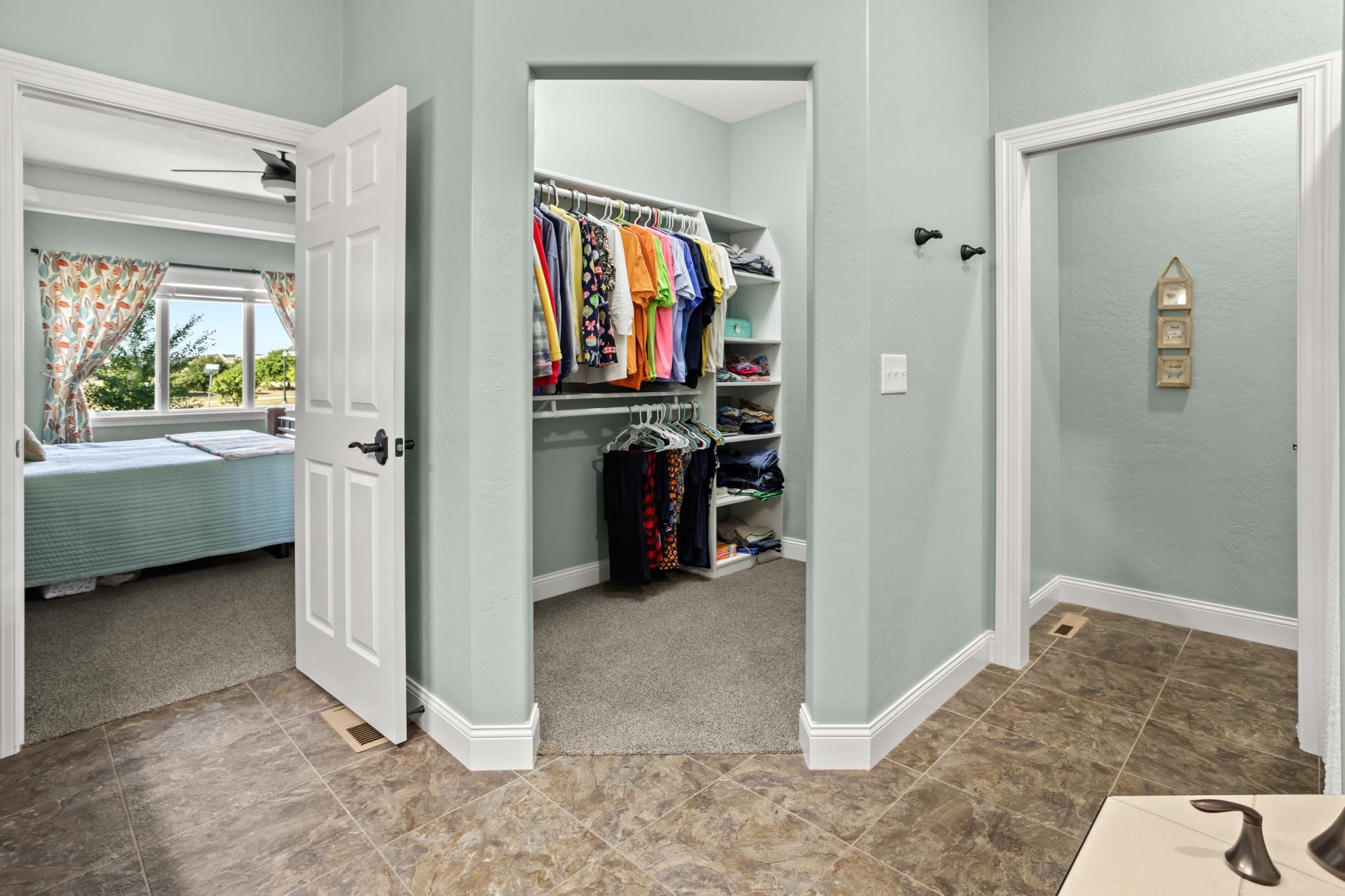 Primary closet