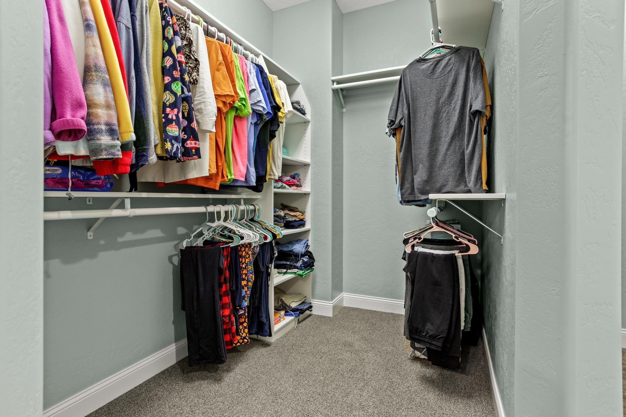 Primary closet
