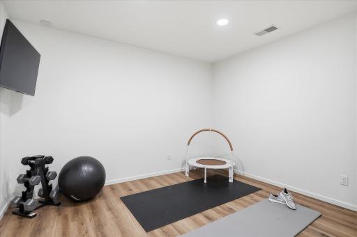 This exercise room is in addition to the five bedrooms, which means you don't have to use one of the bedrooms as your exercise room.