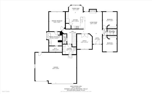 Before we explore the 1705 SqFt main level of this home, let's see how it all lays out.