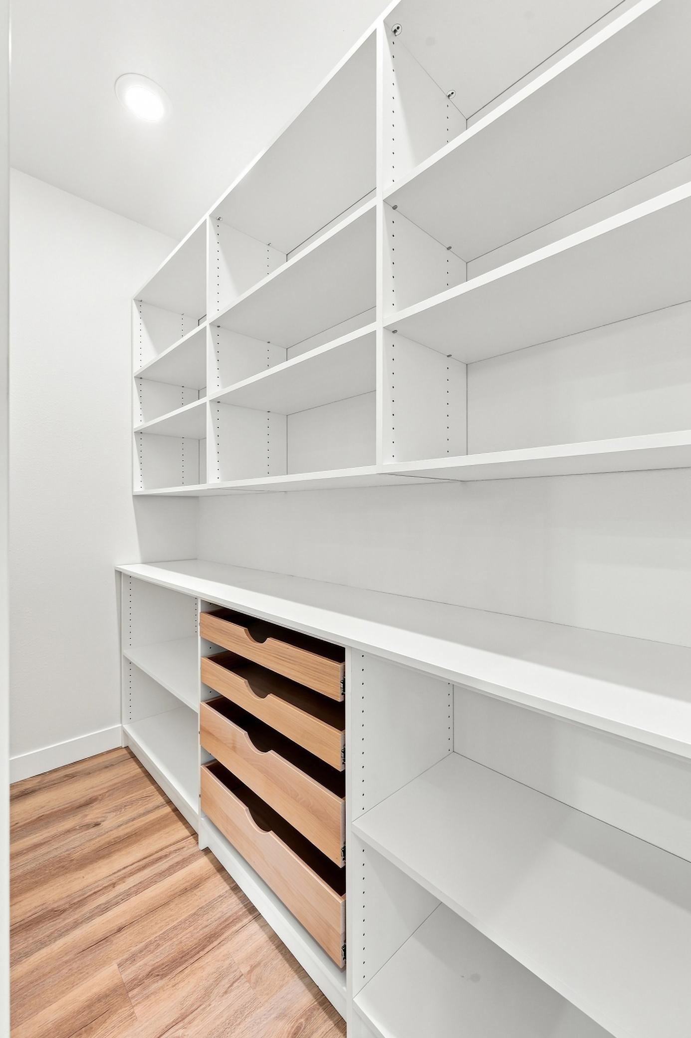 Walk in custom pantry
