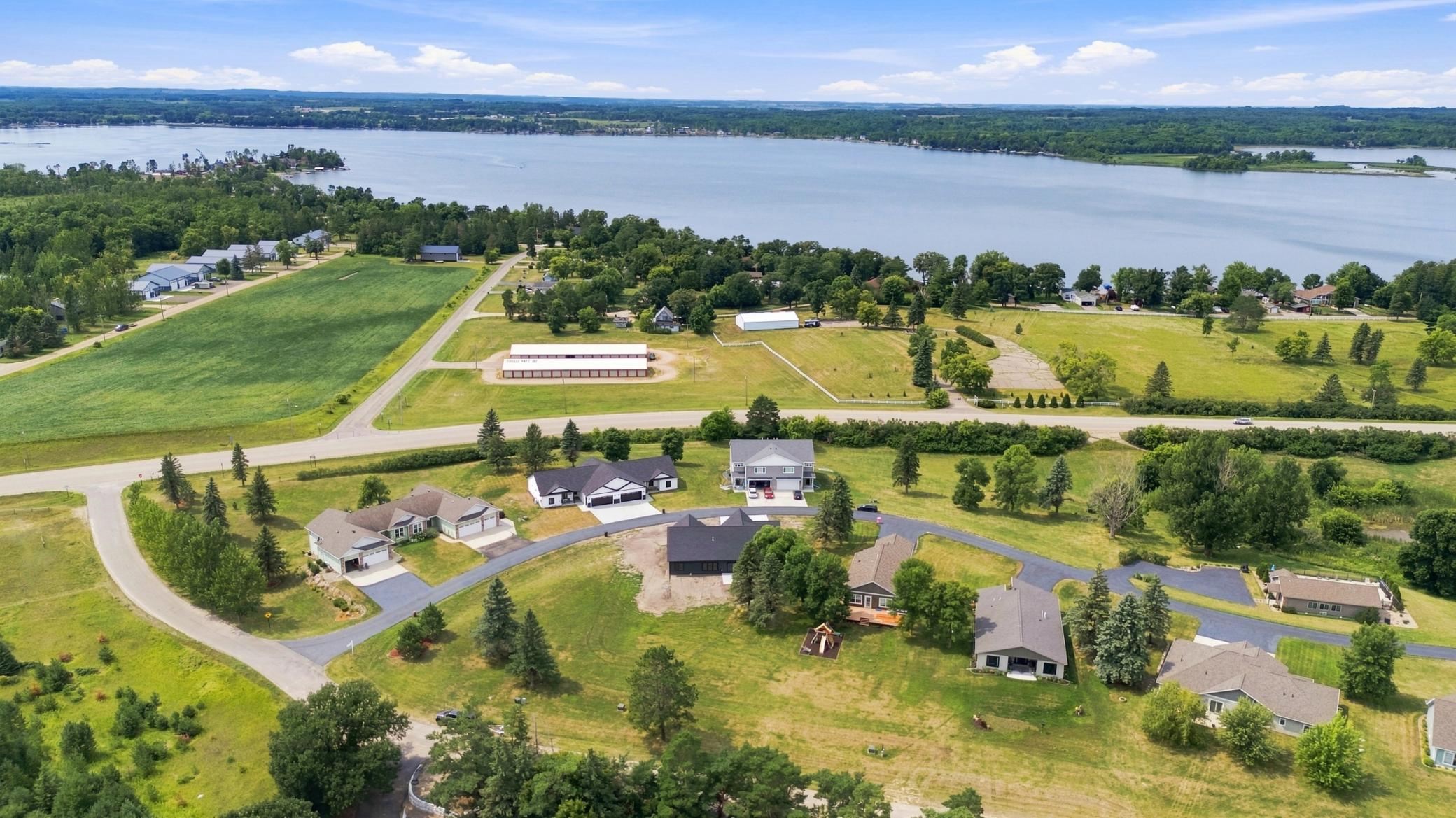 Aerial view; Big Floyd in distance