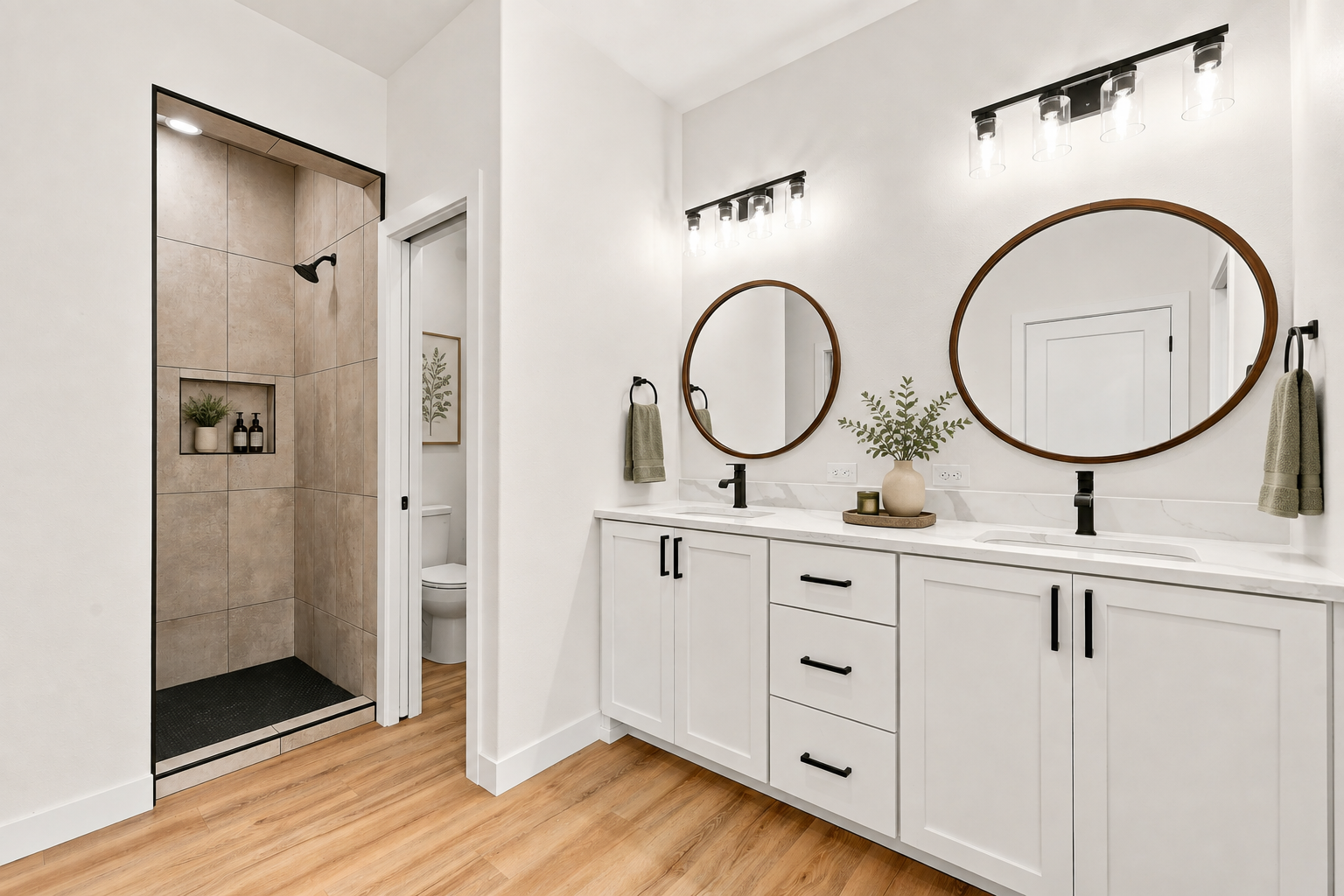 Primary bathroom *Digitally Staged