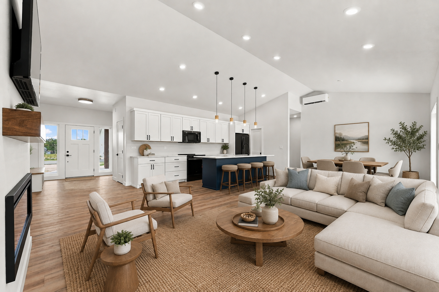 Great room *Digitally Staged