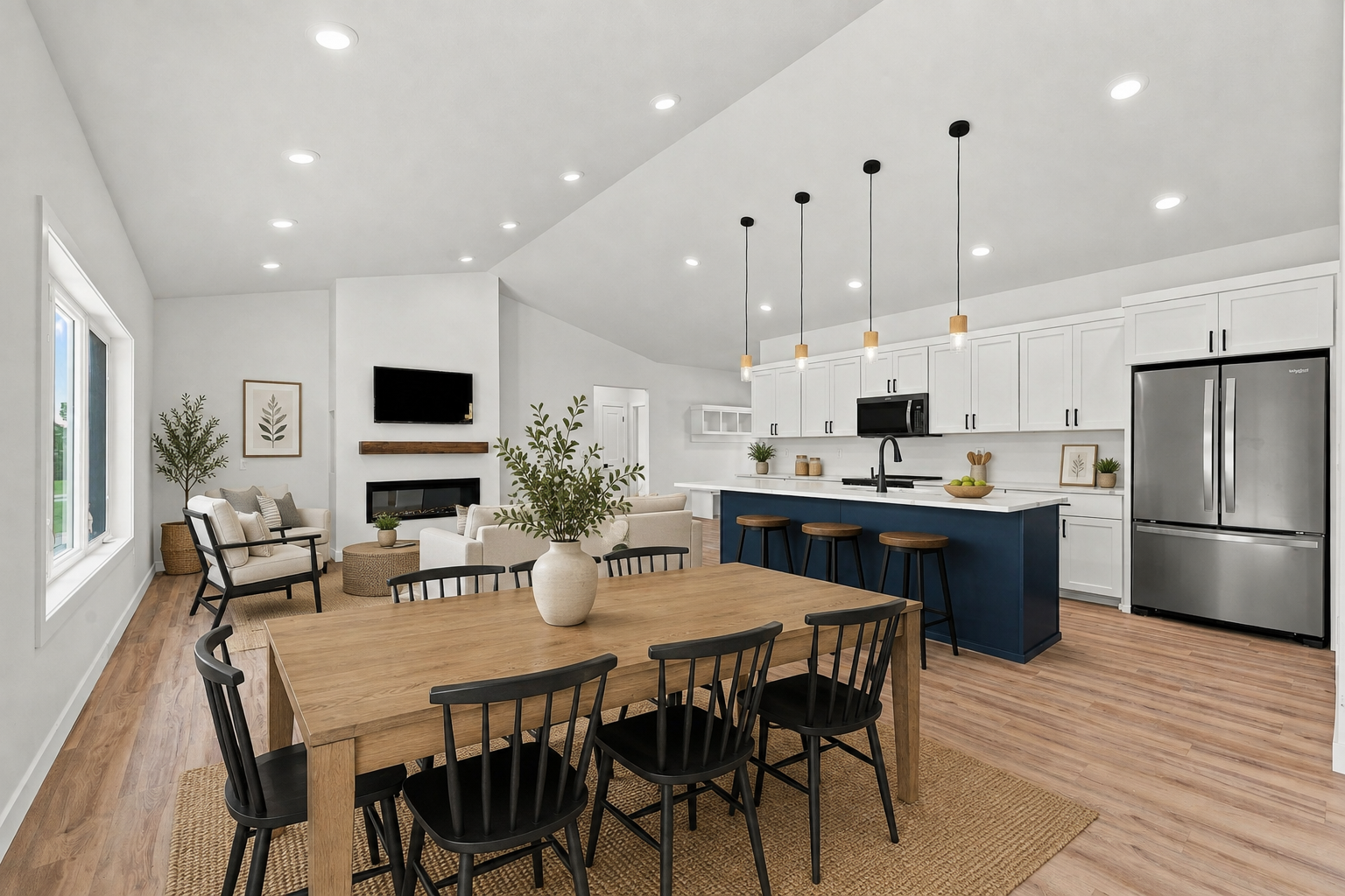 Great room *Digitally Staged