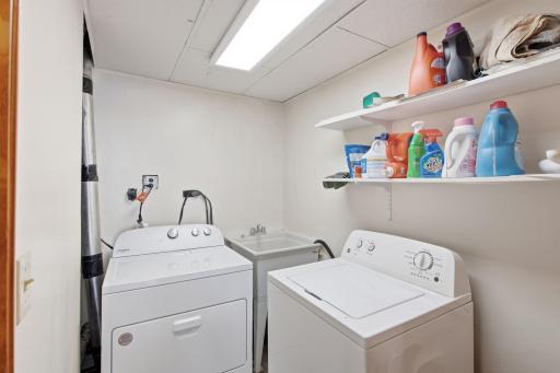 Laundry room in the lower level