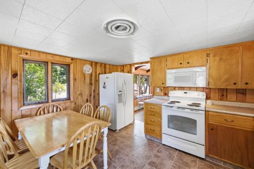 Eat in kitchen area.