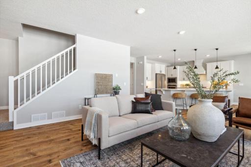 Let's head upstairs! Photo of a model home, color & options will vary.