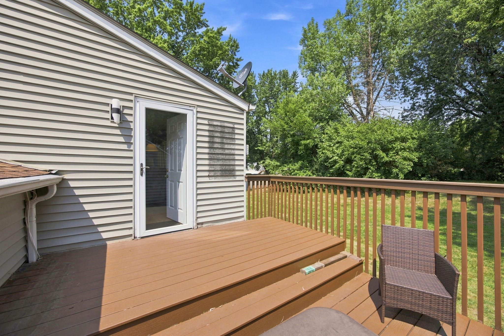 Think about enjoying a lazy Saturday morning with a cup of coffee and a view from the maintenance-free deck.