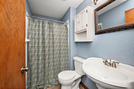 Lower-level 3/4 bath.