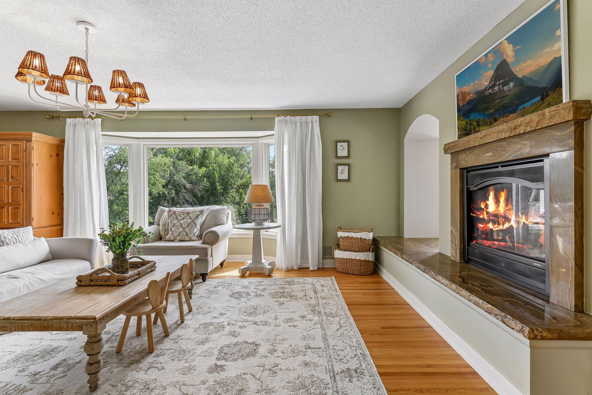 Newer windows throughout fills the home with natural light.