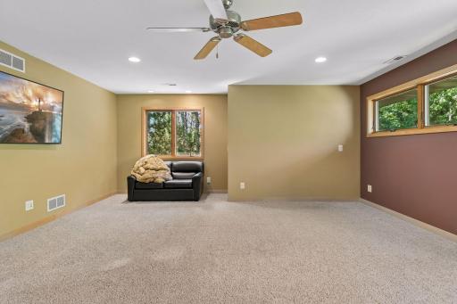 Maple trim work with cherry accent inlays continues in this space.