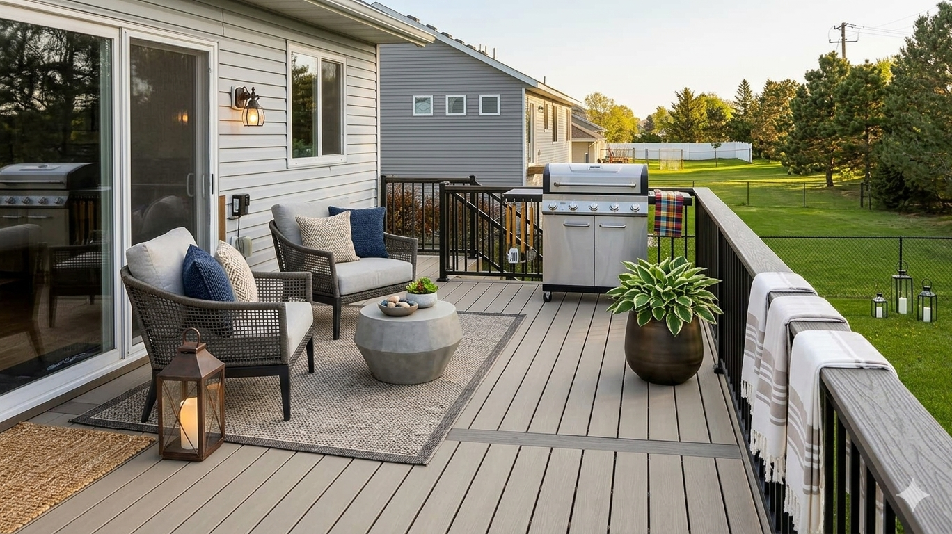 virtually staged deck.