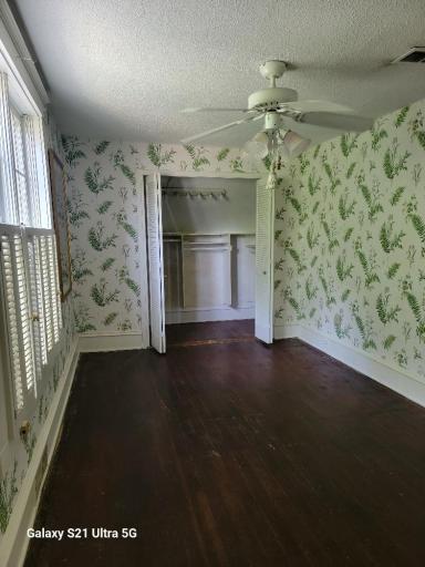 Primary Bedroom upstairs, Custom Build in for closet.