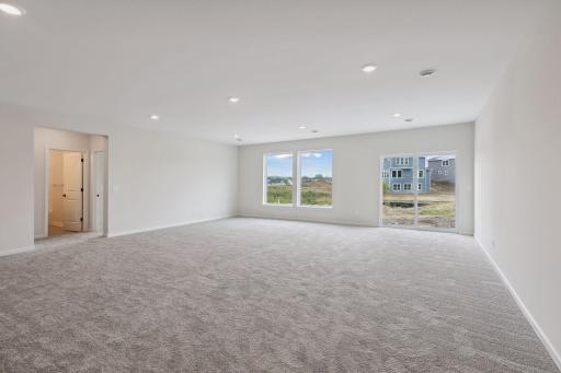 Huge basement-this is a walkout but the home has large Lookout windows and no sliding door