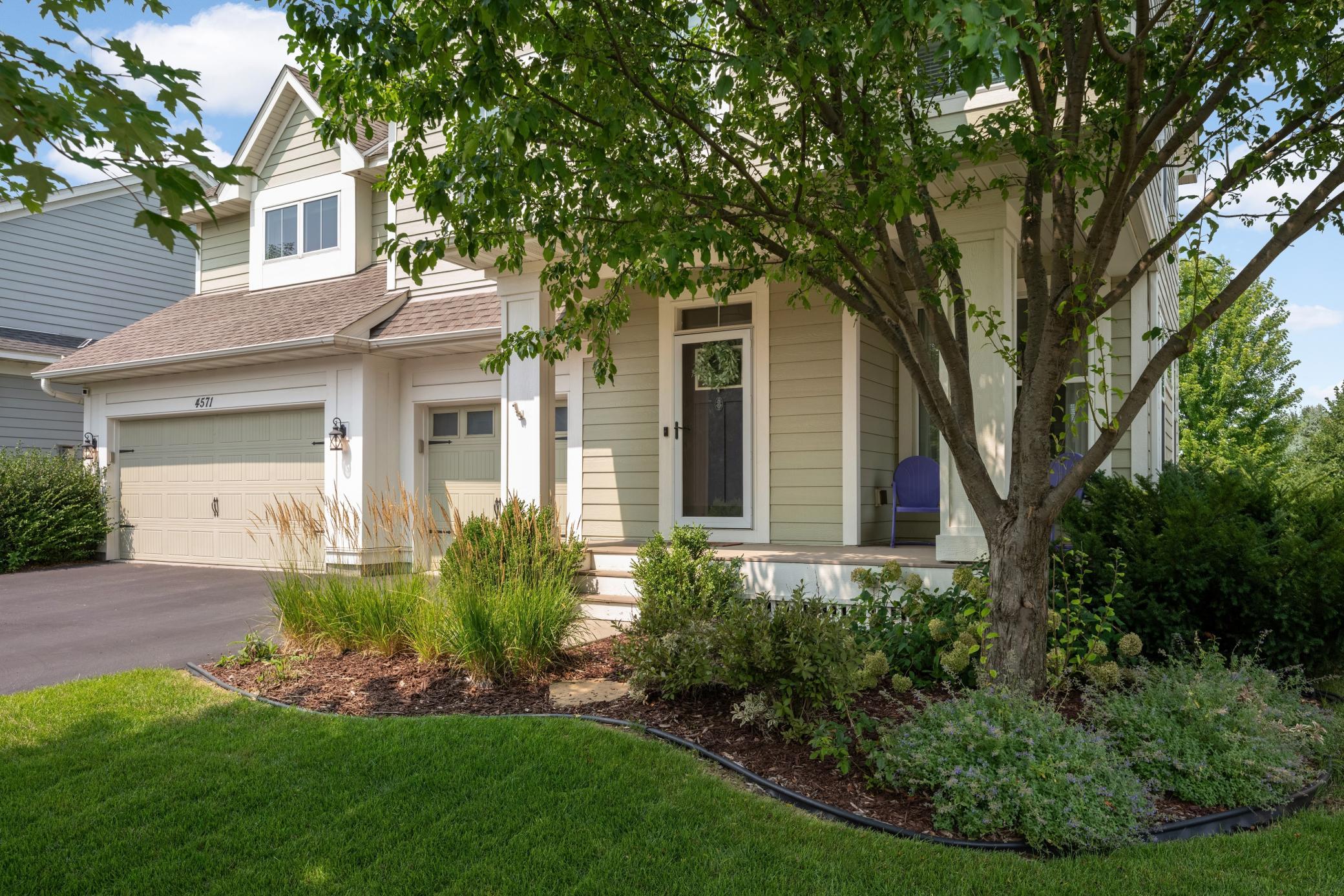 The kind of front porch that begs you to enjoy your morning coffee.
