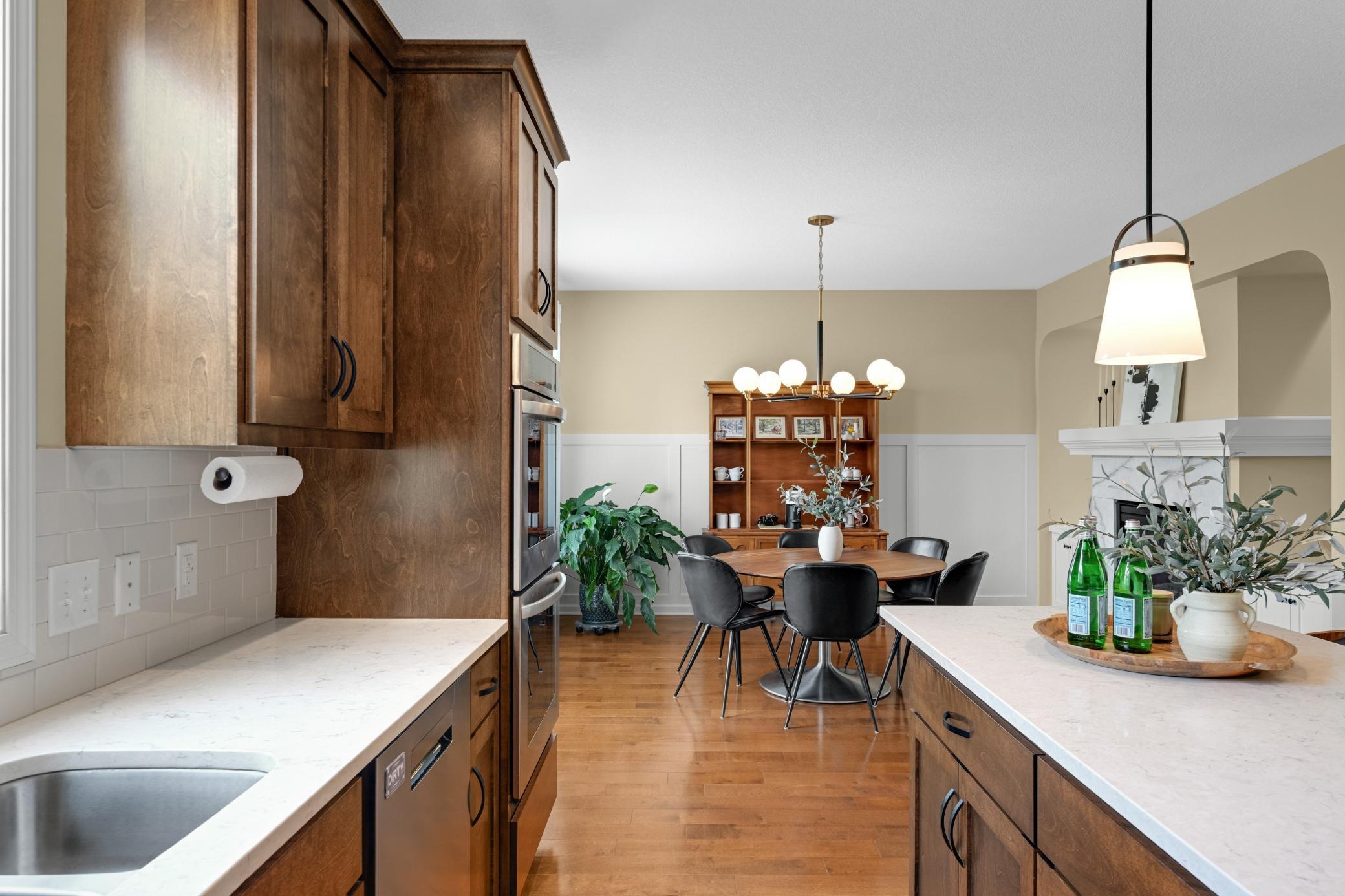 Don't miss the walk-in pantry with wonderful storage for weekly Costco runs.