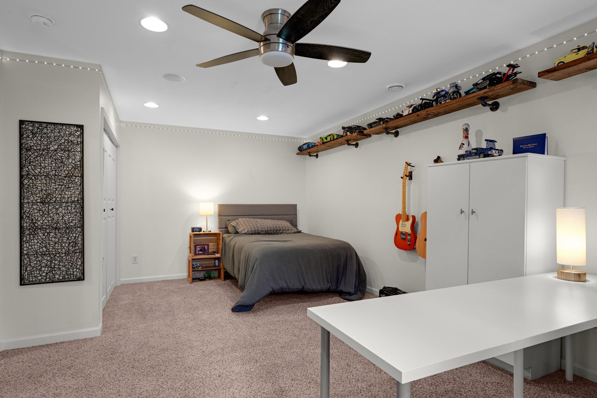 The fifth bedroom is in the lower level and makes the idea of multi-generational living a reality.
