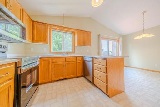 Kitchen window offering natural sunlight