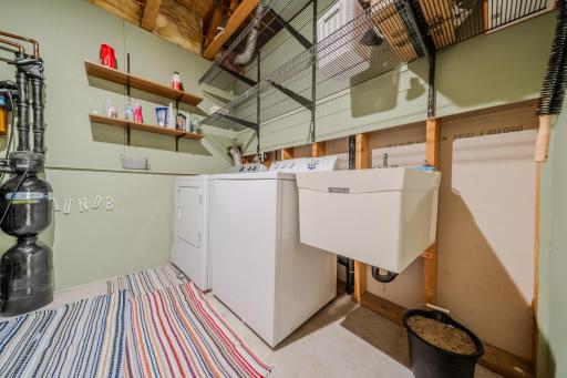 Washer and dryer with sink