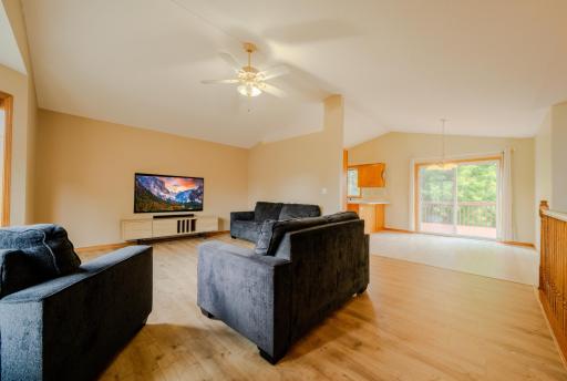 OPEN living room to dining room