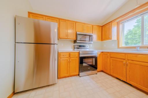 New stainless steel appliances