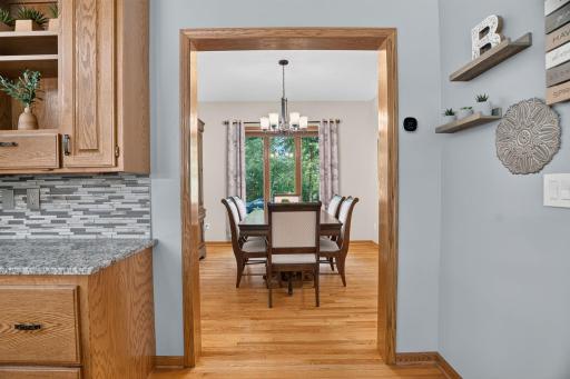 Host any size gathering with additional formal dining space.
