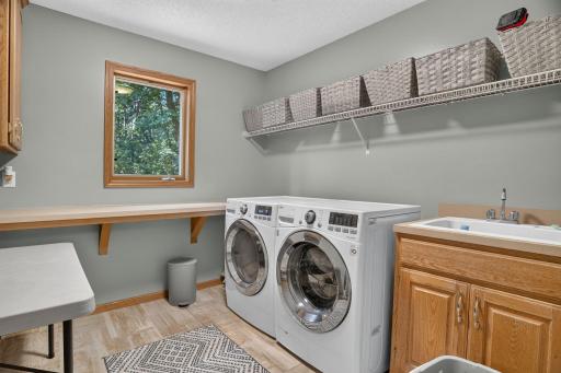Main floor laundry & powder room.