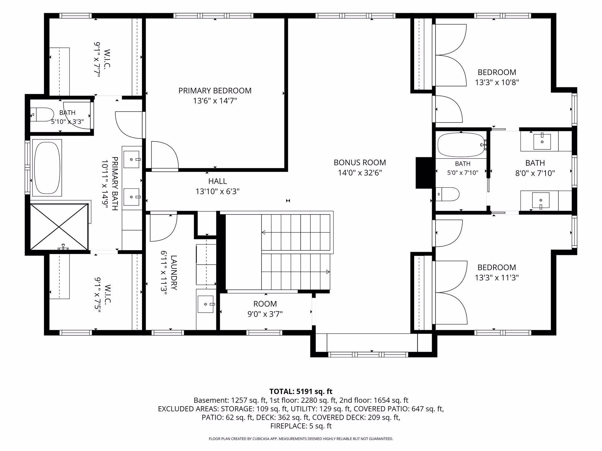 Upper Level Floor Plan