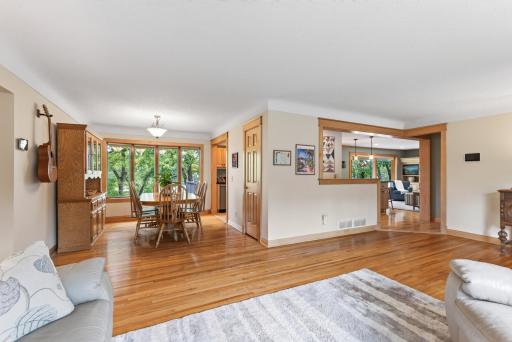 There is great circular flow in this home