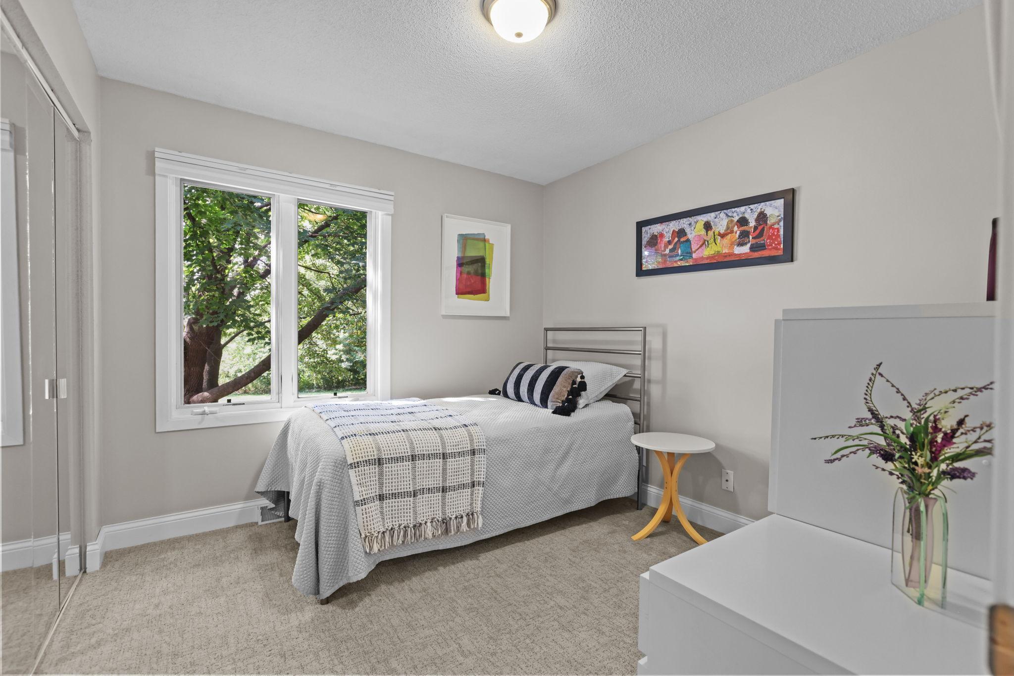 Third bedroom closet, large window