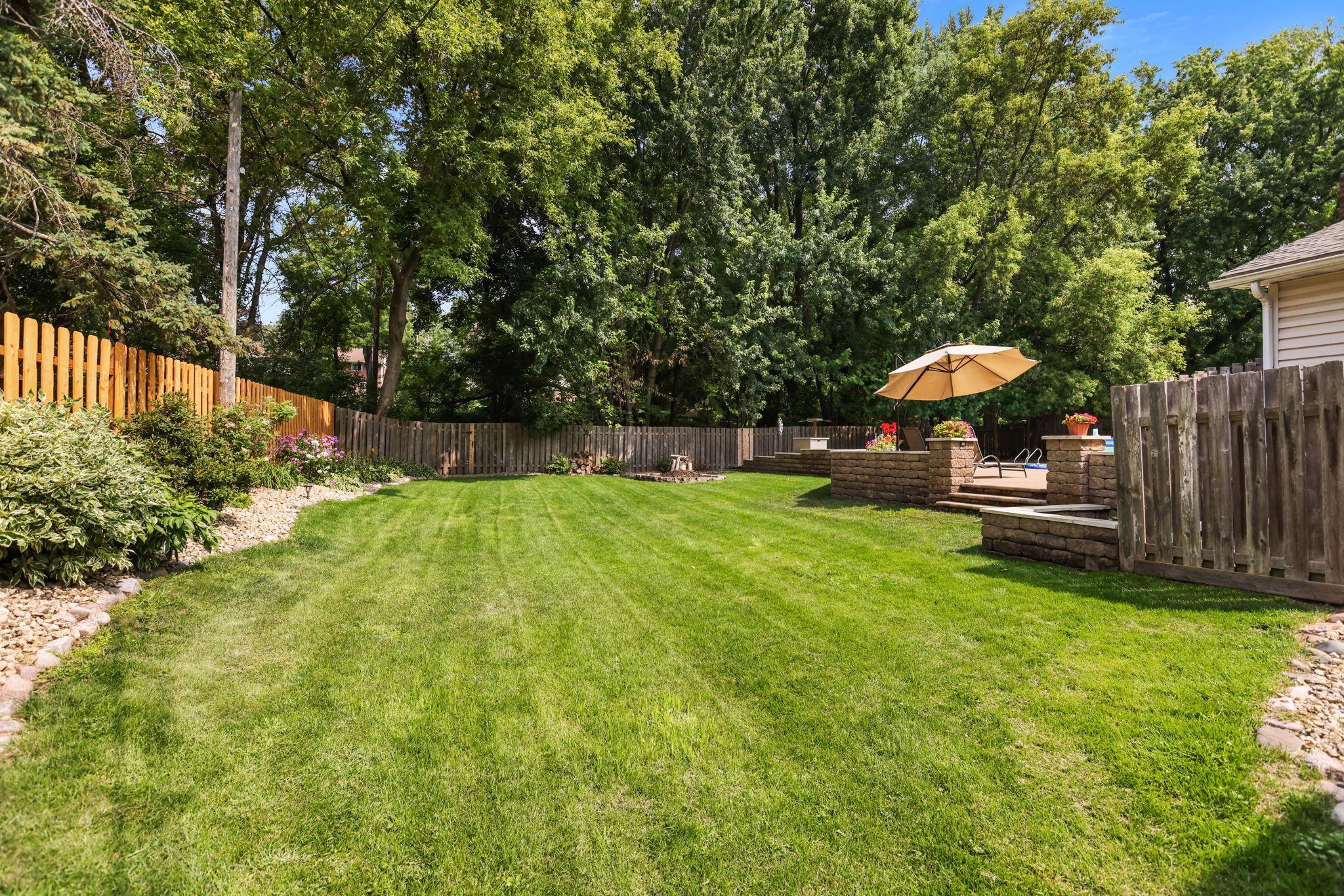 Well established perennials and landscaping