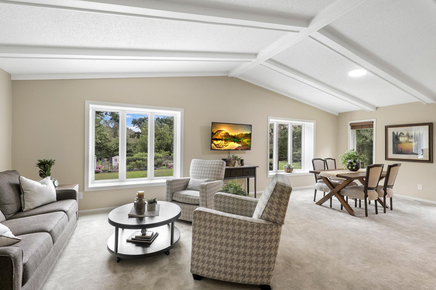 Natural light shines through in this home