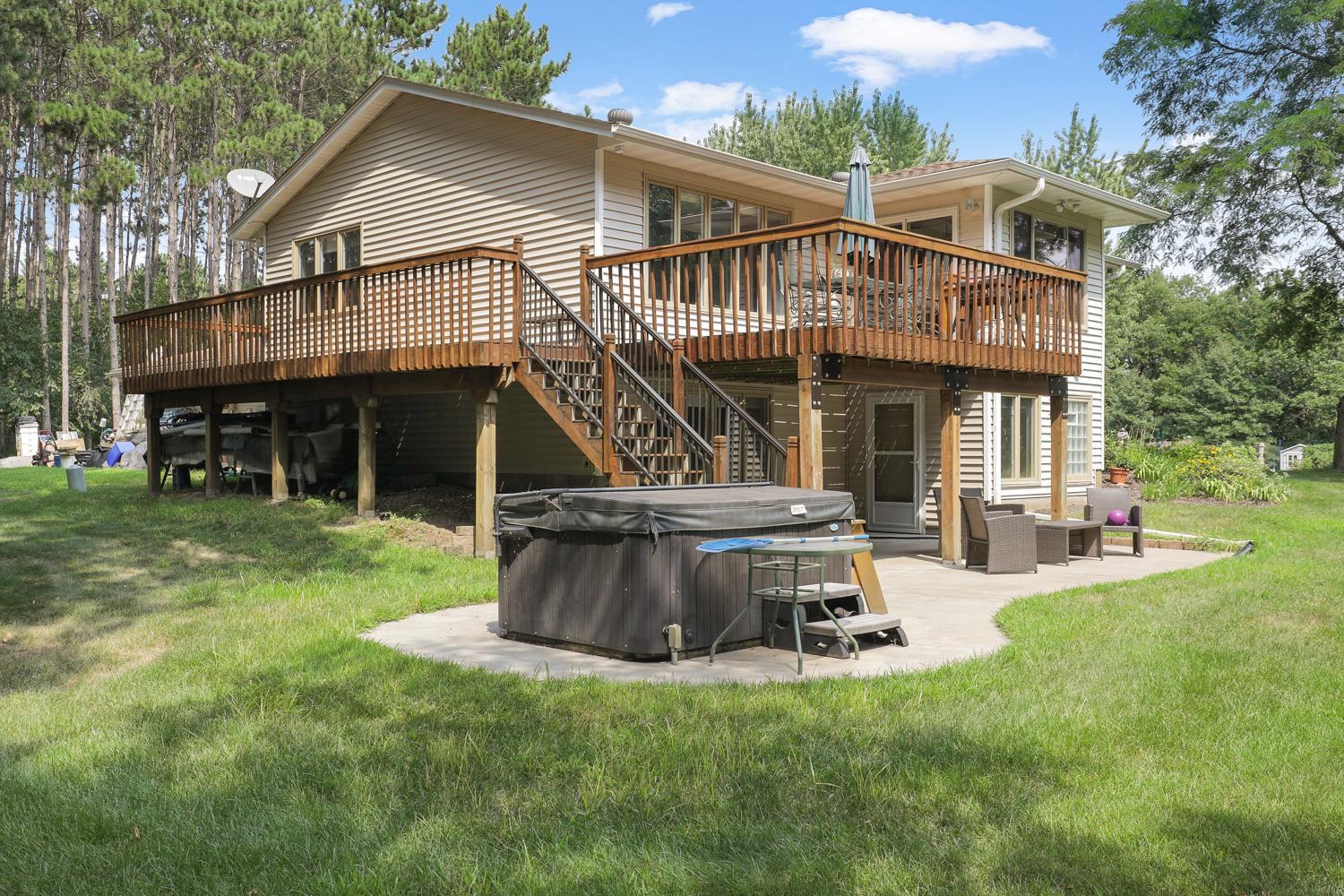 Wrap Around Deck and Gorgeous Concrete