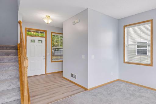 Welcoming entryway with convenient main level layout