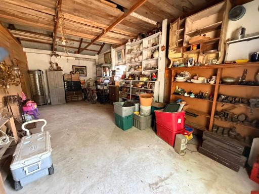 Storage behind the garage