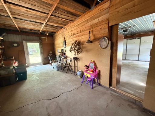 Storage behind the garage