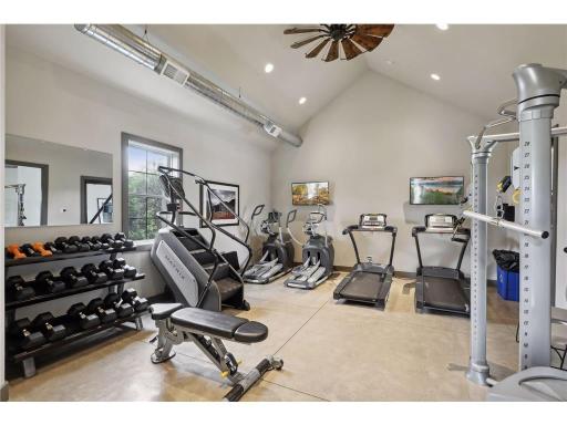 This well-equipped resident fitness center offers free weights, weight machines, cardio equipment, shower facilities, and a TV; everything you need for a great workout close to home.